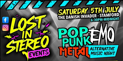 Lost In Stereo Events - Pop Punk | Emo | Metal Night | The Danish Invader