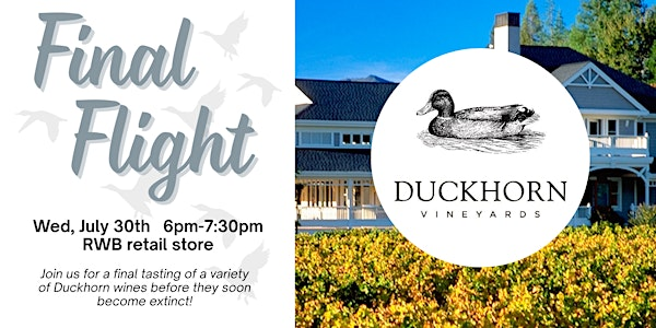 Duckhorn's Final Flight | 9620 Old Johnnycake Ridge Rd
