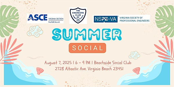 Engineers' Summer Social at Virginia Beach Oceanfront | 2728 Atlantic Ave