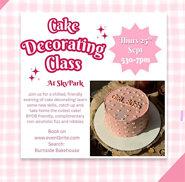 Cake Decorating Class at SkyPark | Skypark