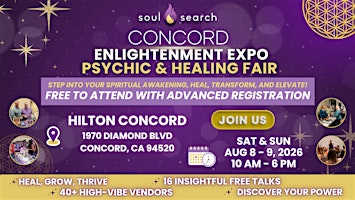 SoulSearch Concord Enlightenment Expo Psychic & Healing Fair | Hilton Concord