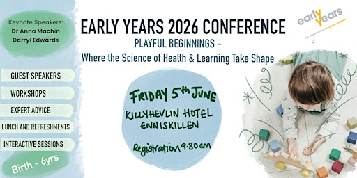 Early Years Conference 2026 | Killyhevlin Hotel