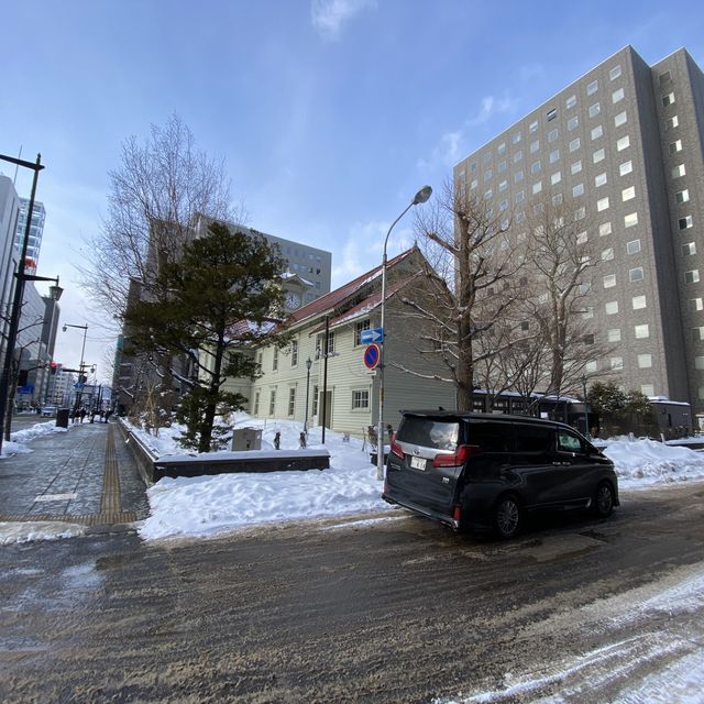 真冬の札幌時計台