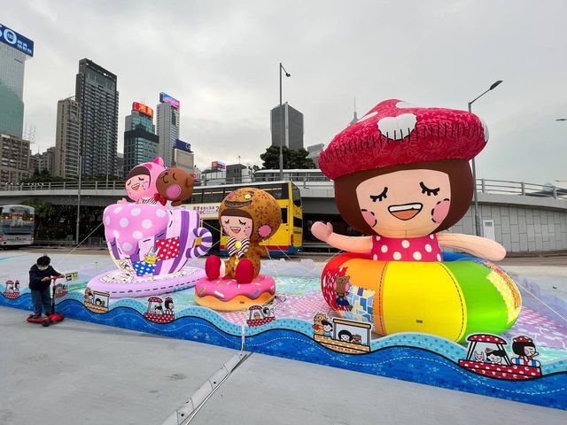 充氣Chocolate Rain裝置@灣仔海濱公園