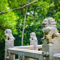 Beautiful pagoda in Longhua park