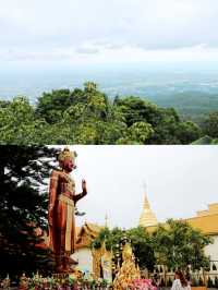 Overlooking the ancient city of Chiang Mai from Suthep Mountain.
