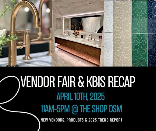 2025 Vendor Fair | The Shop DSM - Event Center