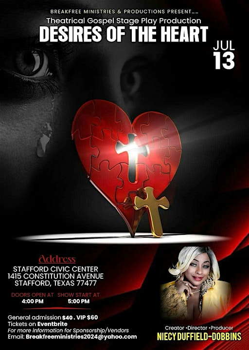 Desires of the Heart , Gospel Stage Play | 1415 Constitution Ave