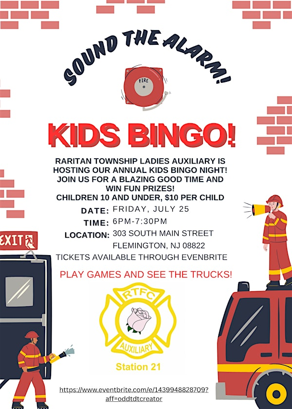Kids Bingo | Raritan Twp Fire Company