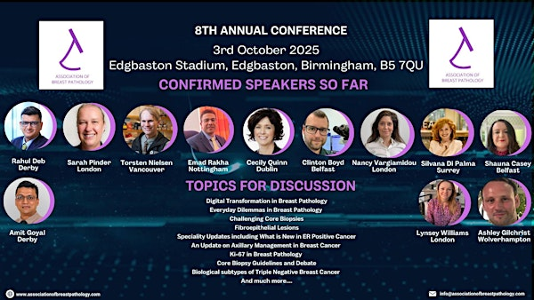 ASSOCIATION OF BREAST PATHOLOGY 8TH ANNUAL MEETING | Edgbaston Stadium