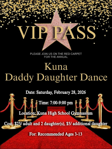 Kuna Daddy Daughter Dance 2026 | Kuna High School Gymnasium