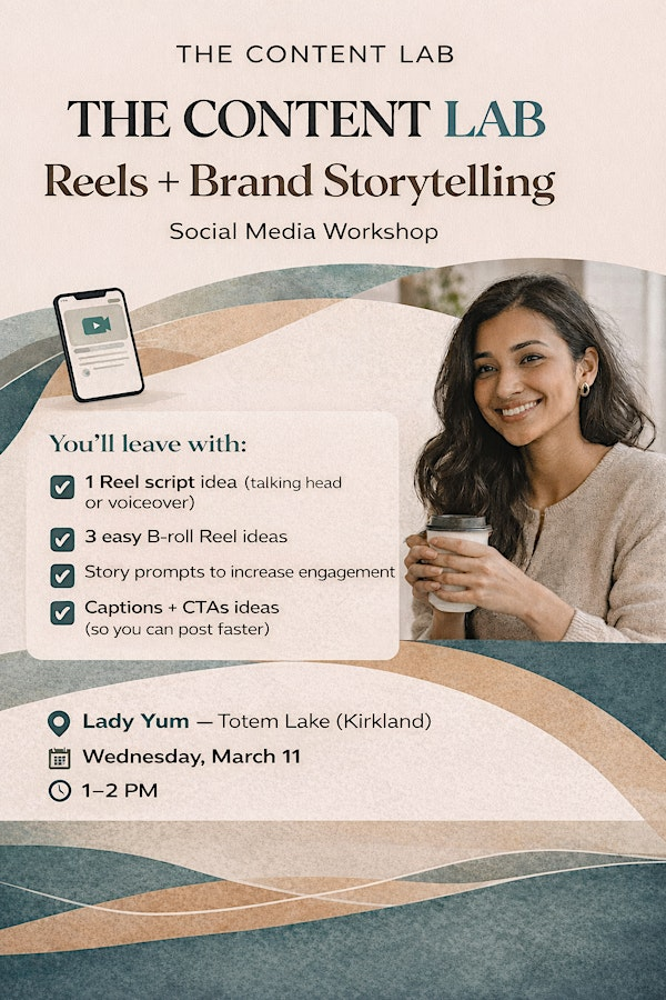 The Content Lab : Social Media Workshop | Lady Yum - Totem Lake