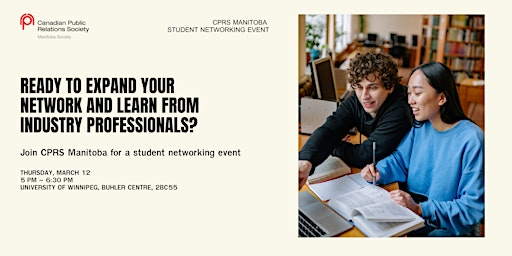 CPRS Manitoba Student Event | The University of Winnipeg – Buhler Centre