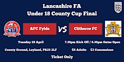 Lancashire FA Under 18 County Cup Final 2026 | County Ground (Leyland)