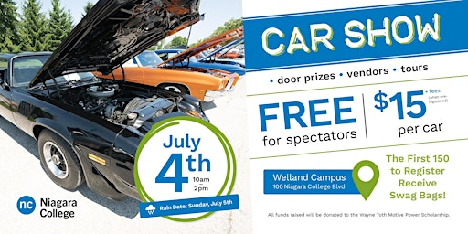 NC Car Show 2026 | Niagara College Canada Welland Campus, Niagara College Boulevard, Welland, ON, Canada