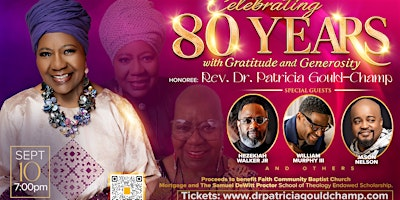 Rev. Dr. Patricia Gould-Champ's 80th Birthday Fundraiser Concert | The Saint Paul's Baptist Church North