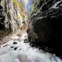 The beautiful natural wonder Partnach Gorge