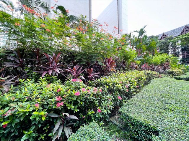 Garden welcome at Regent Hotel