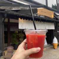 【山形/銀山温泉】銀山温泉を散策👟尾花沢産スイカジュースが楽しめるカフェ🍉