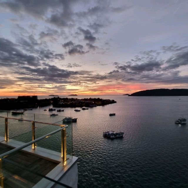 Sunset from Kota Kinabalu Marriott