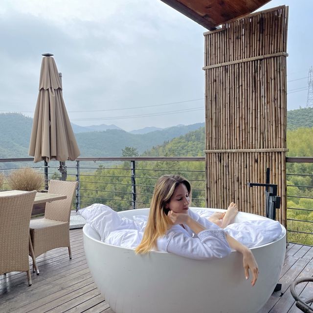 Hot spring ♨️ villa in the bamboo forest 