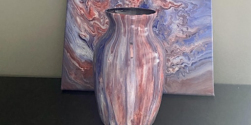 Pour Painting on A Vase and A Canvas | Norse Brewing Company