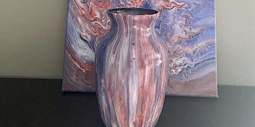 Pour Painting on A Vase and A Canvas | Norse Brewing Company
