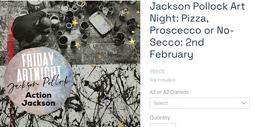 Jackson Pollock Art Night: Friday 2nd February 2024 | Artreach Studios