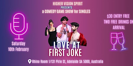Love At First Joke | Rhino Room, Pirie Street, Adelaide SA, Australia