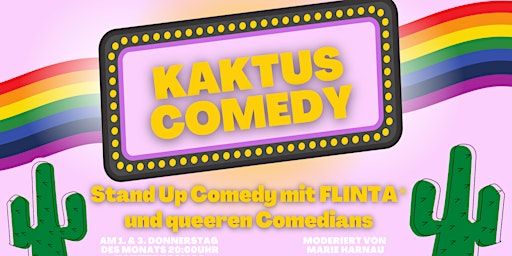KAKTUS COMEDY: FLINTA* und Queer Comedy Show am 02. Mai - 20:00 Uhr | interkosmos - café. bar. utopie