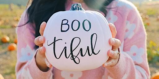 Pumpkin Calligraphy Workshop with Hand Lettered Love by Bev | Layered Home & Living