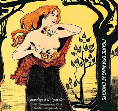 Figure Drawing @ Enoch's Coffee in Hudson Yards Every Monday | Enoch's