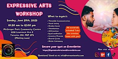 Expressive Arts Workshop for Groups | McGregor Park Community Centre
