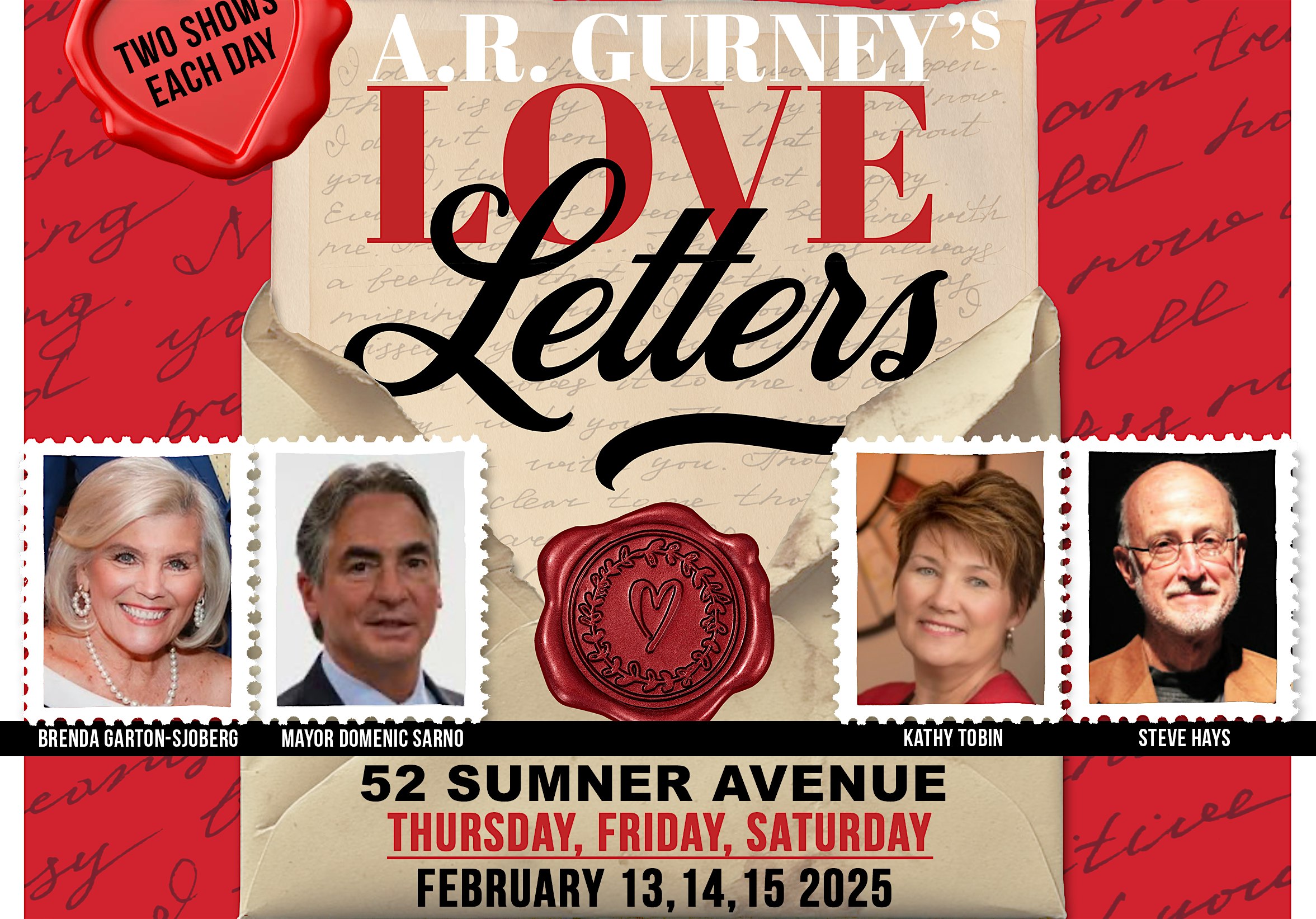 A.R. Gurney's Love Letters and Dinner provided by NOSH | 52 Sumner Avenue, Springfield, MA, USA