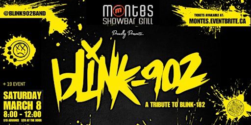 Blink-902...A Tribute to Blink-182 | Monte's Showbar Grill
