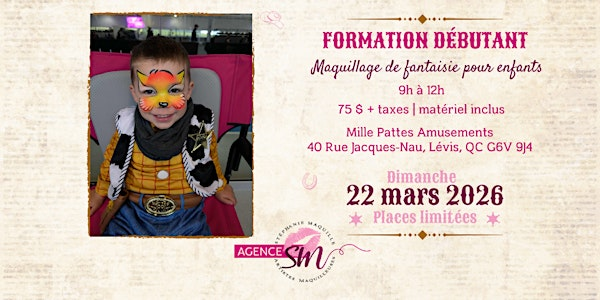 Formation débutant - Maquillage de fantaisie pour enfants | 40 Rue Jacques-Nau