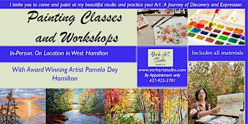 Paint with Oil Paint in Studio.Ongoing practice sessions in Hamilton. | York Art Studio