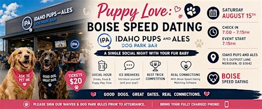Puppy Love: Boise Speed Dating @ Idaho Pups and Ales ❤️ | Idaho Pups & Ales