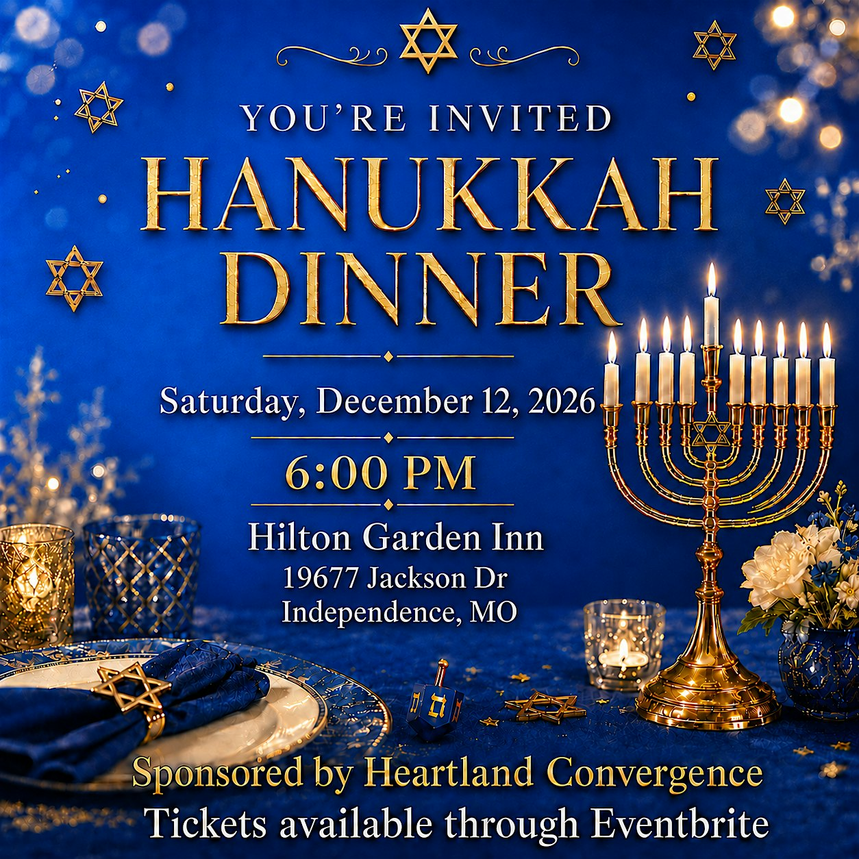 Hanukkah Dinner Celebration | 19677 E Jackson Dr