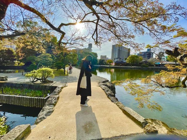 熊本県　水前寺公園で春を感じてきた🌸✨