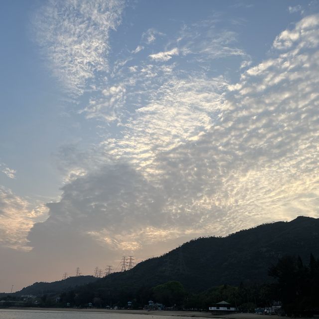 輕輕鬆鬆的屯門碼頭日落時間