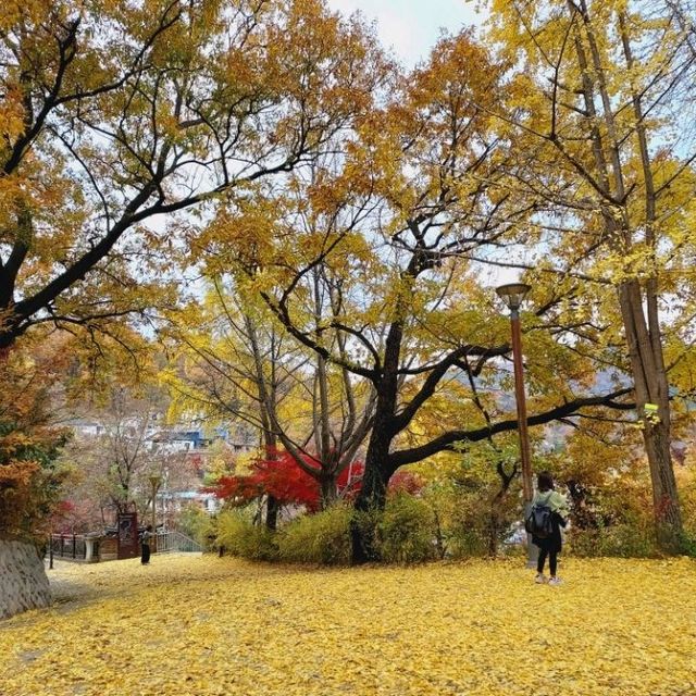 Omokdae in autumn, Jeonju