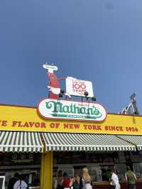 retro theme park in coney island🎡🎢🇺🇸