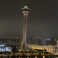 Macau tower seen from Penha hill