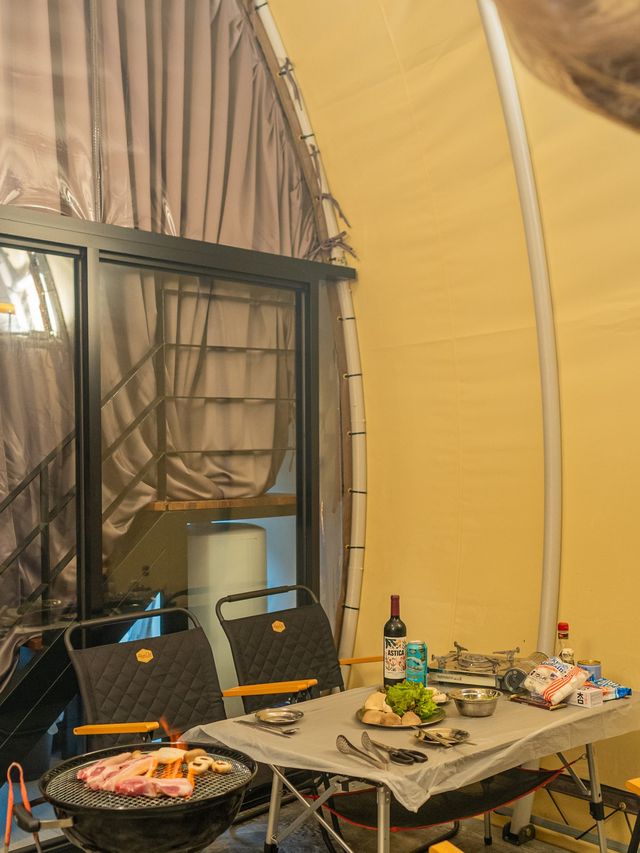 은은한 밤 하늘 감성숙소, 무주 더스위트 글램핑🏕