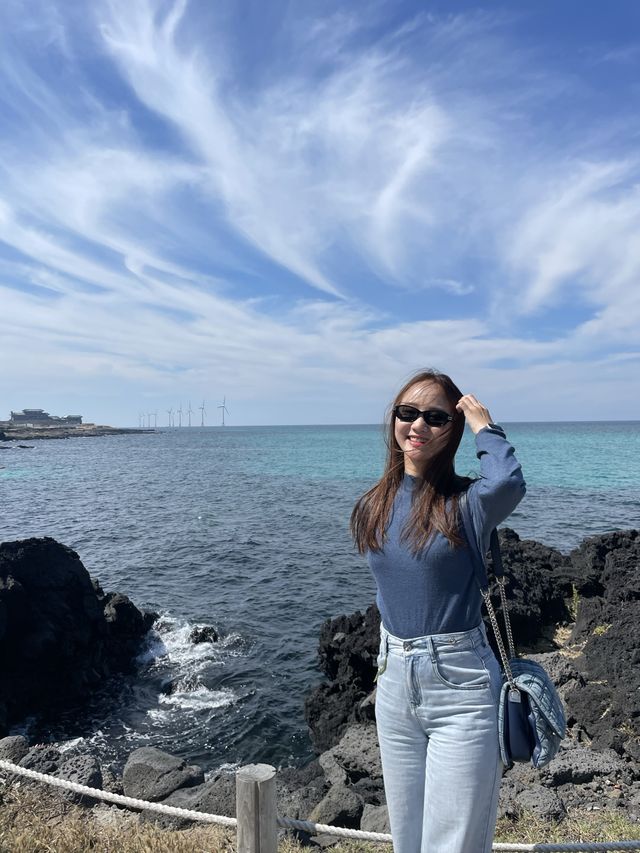 바다색깔 너무 예쁜 월령포구🌵