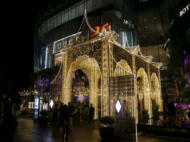 Iconsiam 夜景+音樂噴泉+小食車