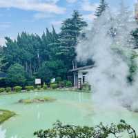 Enjoy with colourful hot springs 🌸