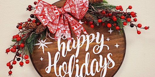 Happy Holidays Round Board Class! | Poppin' Bottles n' Brushes