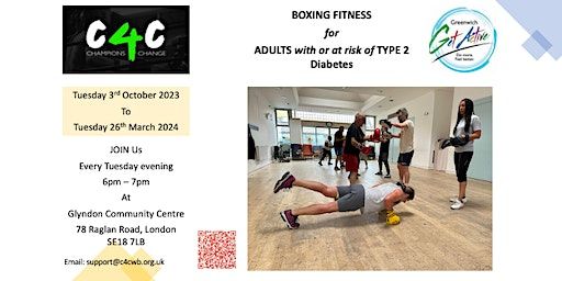 FREE - Boxing Fitness for Adults with/at risk of Type 2 Diabetes | Glyndon Community Centre